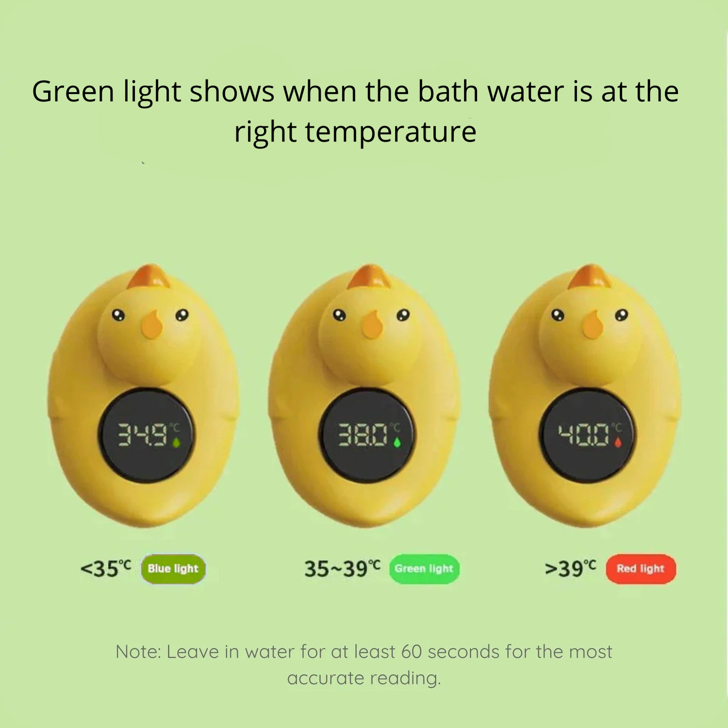 Babybad-termometer – Flytande & vattentät temperaturmätare