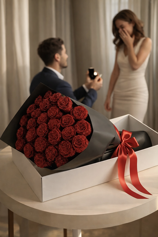 Glittrande Rosor som Varar För Evigt – Perfekt Gåva till Henne